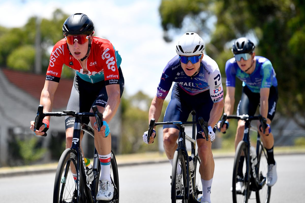 Simon Clarke (Israel-Premier Tech) in action at the Australian national championships