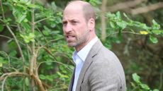 Prince William arrives to replant a shelterbelt tree in St Mary's on May 22, 2026