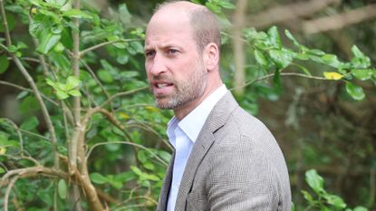 Prince William arrives to replant a shelterbelt tree in St Mary's on May 22, 2026
