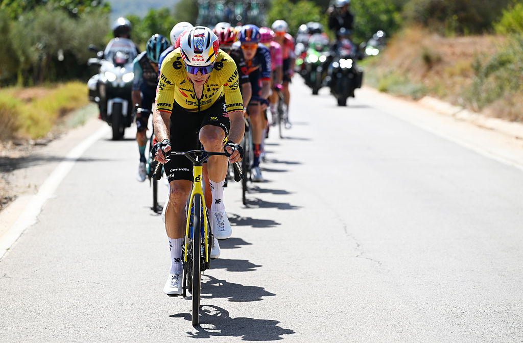 Wout Van Aert of Belgium and Team Visma | Lease a Bike leads the breakaway during the La Vuelta - 81st Tour of Spain 2026, Stage 6