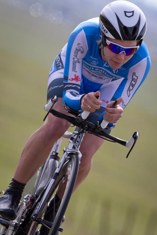Allison Tetrick Starnes (Peanut Butter&amp;Co-Twenty12) blazed the 12 mile time trial course with a 1:15 margin over her closest challenger.