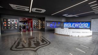 The NFL headquarters lobby in California.