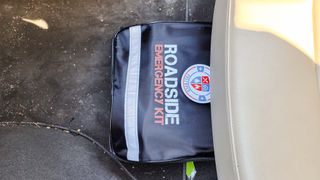 Always Prepared Roadside Emergency Kit under seat
