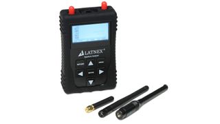 Product shot of the Latnex SPA-6G Spectrum Analyzer, one of the best hidden camera detectors