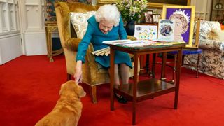 The Queen with one of her Corgis