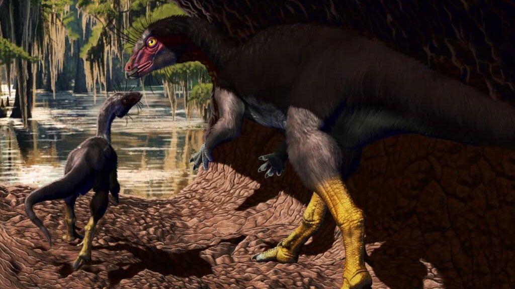 Two dog-sized dinosaurs were probably crushed to death when an underground cave collapsed