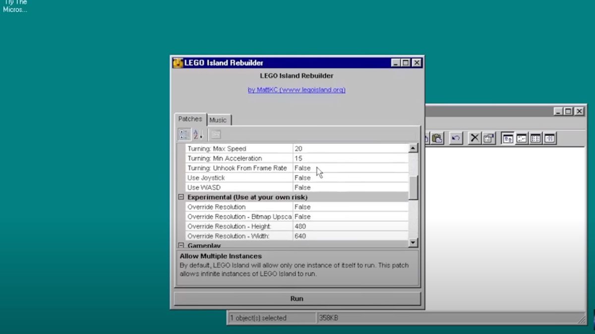 Backporting Lego Island Rebuilder to Windows 95