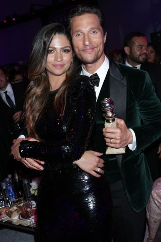 Matthew McConaughey And Camilla Belle At The Golden Globes 2014