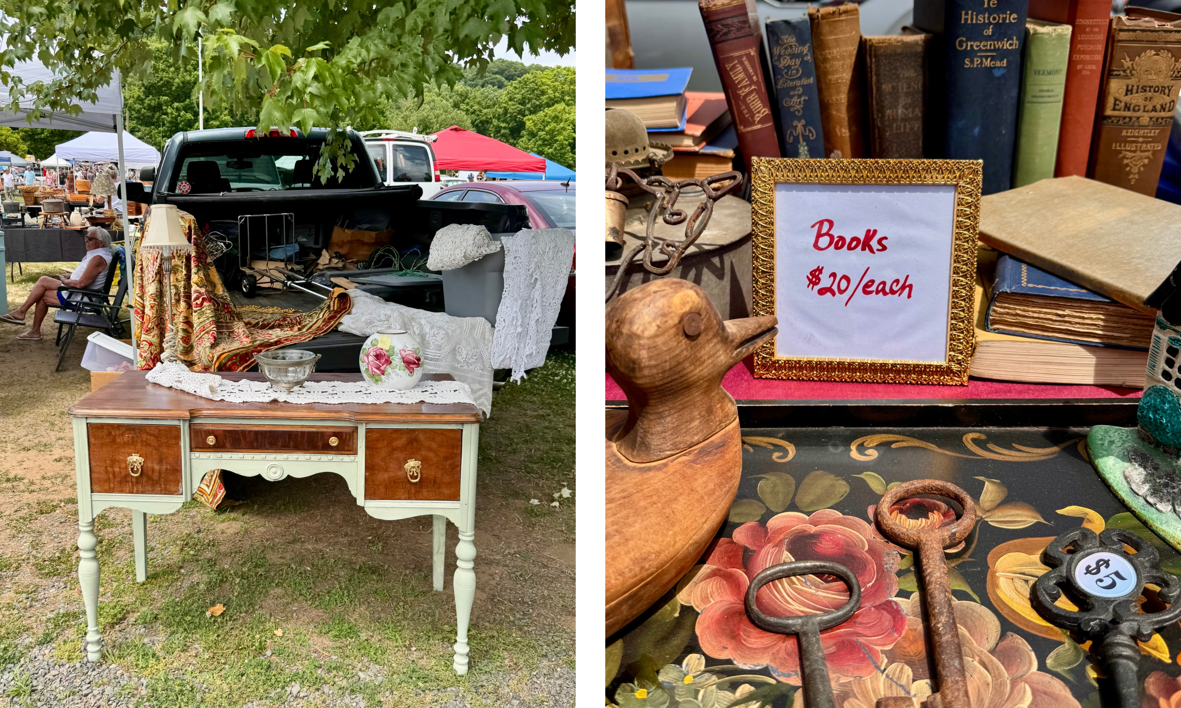 flea market tables