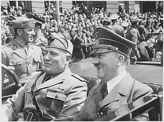Adolf Hitler and Benito Mussolini, June 1940.