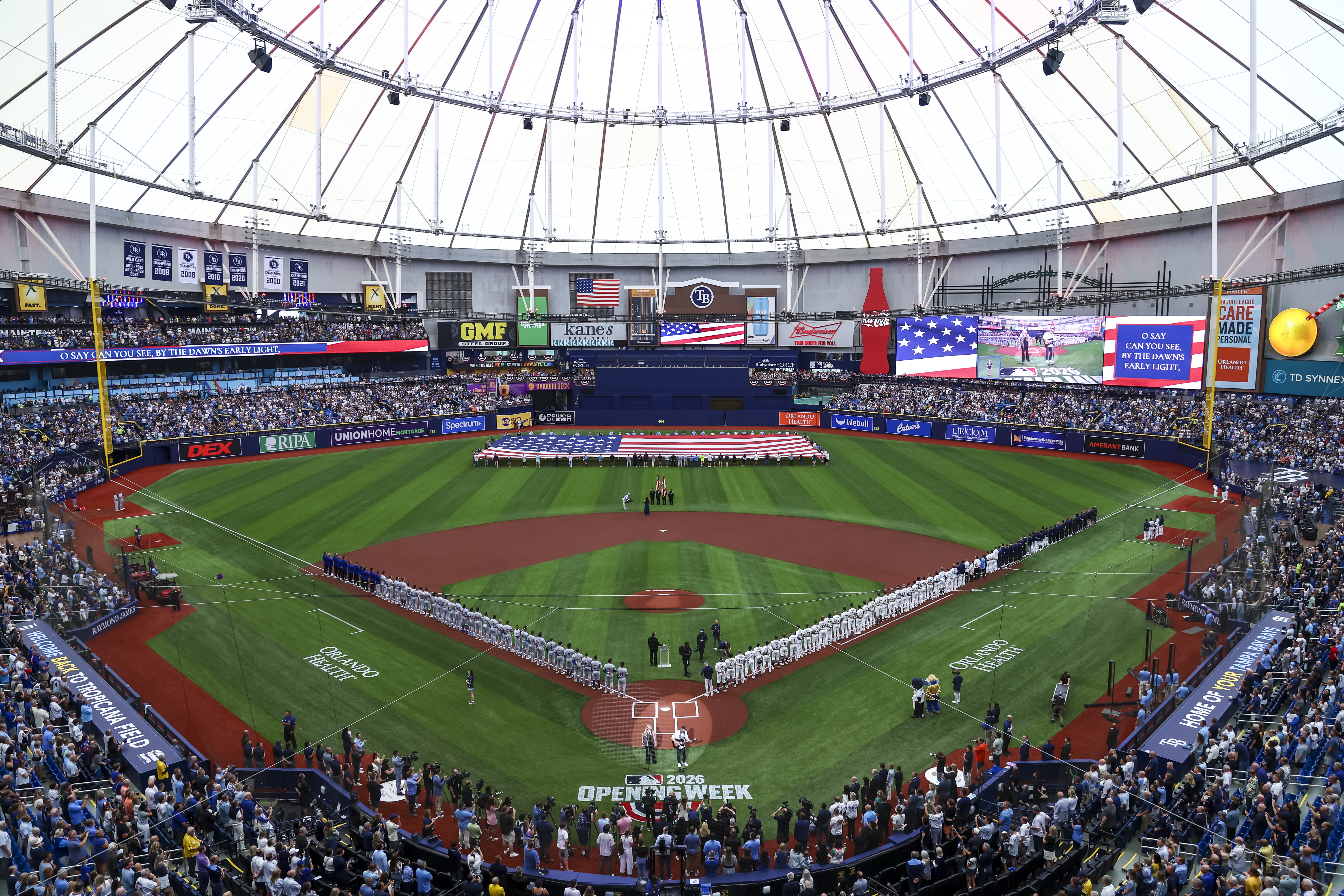 The new LED experience at the Tampa Bay Rays Tropicana Field.