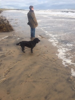 On the beach