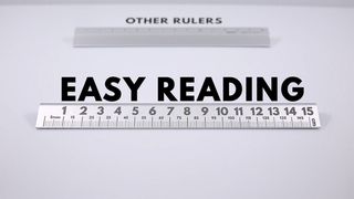 30° Ruler easy reading detail