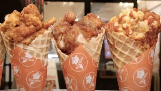 Chicken waffle cones in The Best Thing I Ever Ate