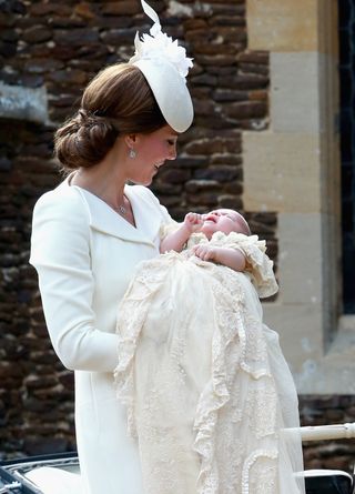 Kate Middleton at Princess Charlotte's christening