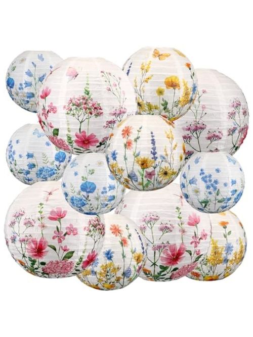 Wildflower Paper Lanterns (12 piece)