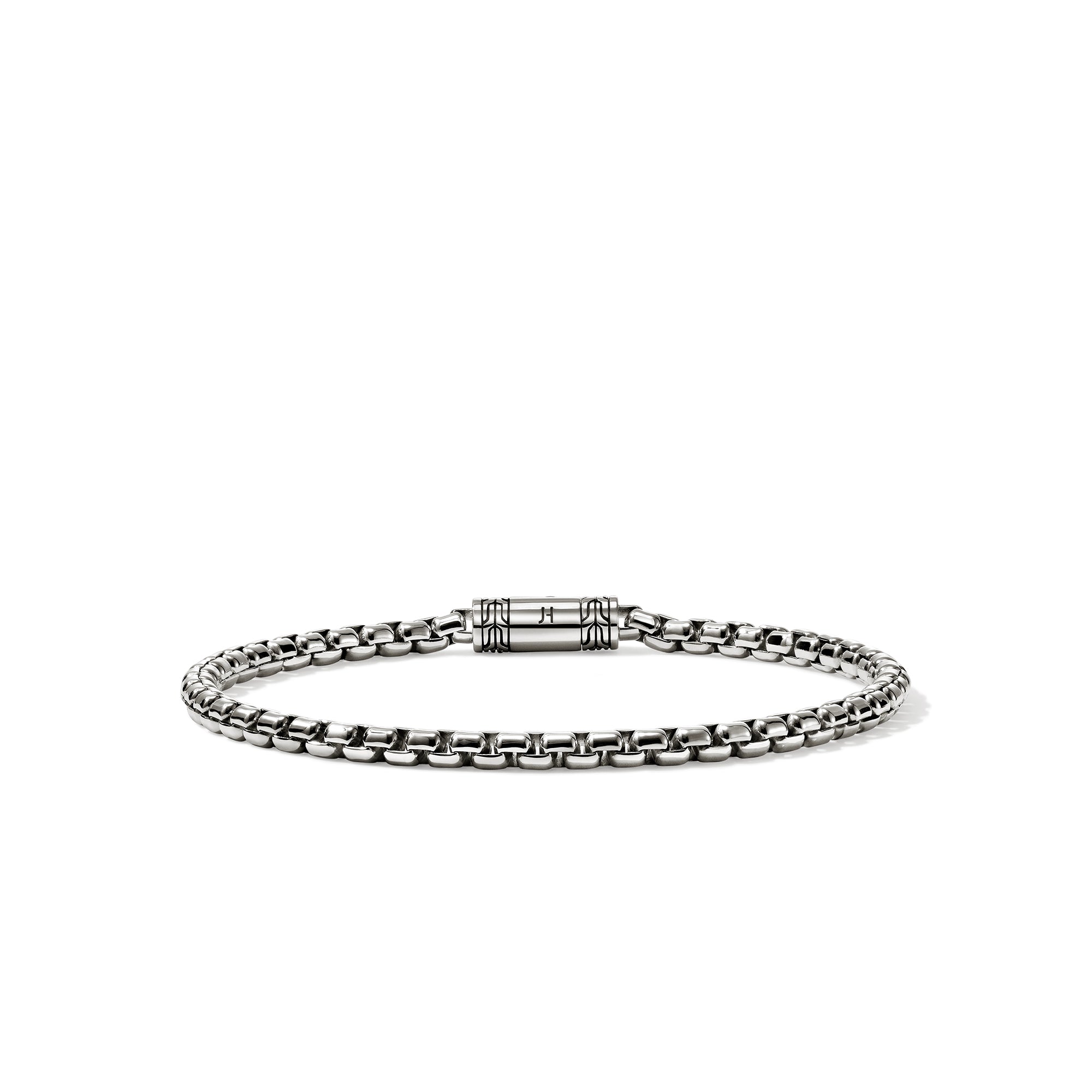 Box Chain Bracelet, Sterling Silver, 3.7mm|bu98803