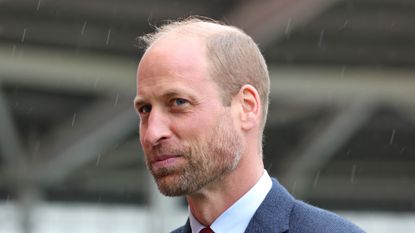 Prince William visits the Scarlets Rugby Union team in Wales on September 10, 2024.