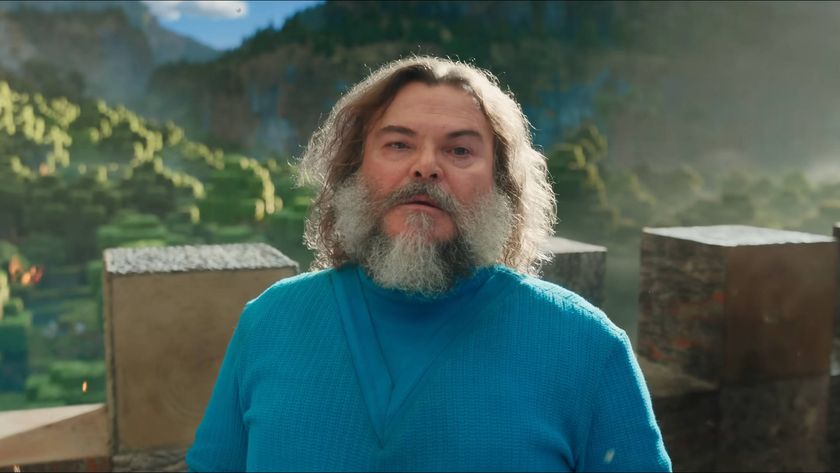 Minecraft movie image of Jack Black as steve