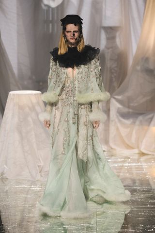 Valentino spring/summer 2025 runway look designed by Alessandro Michele