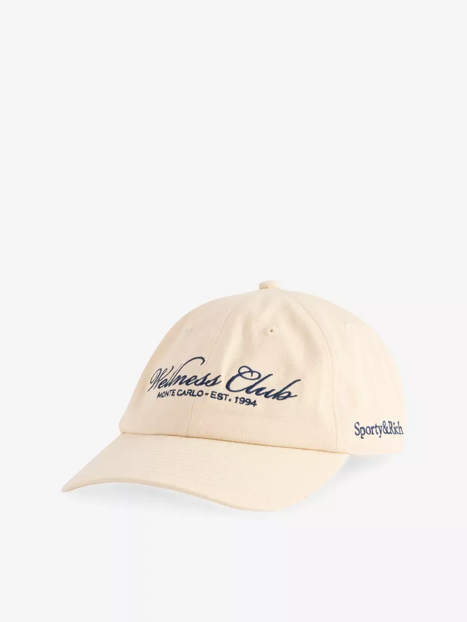 Wellness Club Embroidered Adjustable Cotton Cap