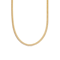 Gold camail snake chain necklace