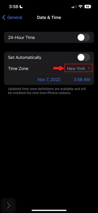 How to change time in iPhone