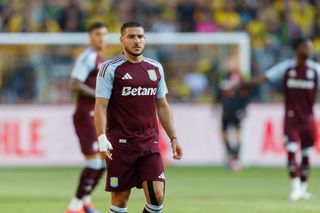 DORTMUND, GERMANY - AUGUST 10: Emiliano Buendia of Aston Villa looks on during the Pre-Season Friendly match between Borussia Dortmund and Aston Villa at Signal Iduna Park on August 10, 2024 in Dortmund, Germany. (Photo by Mario Hommes/DeFodi Images/DeFodi via Getty Images)