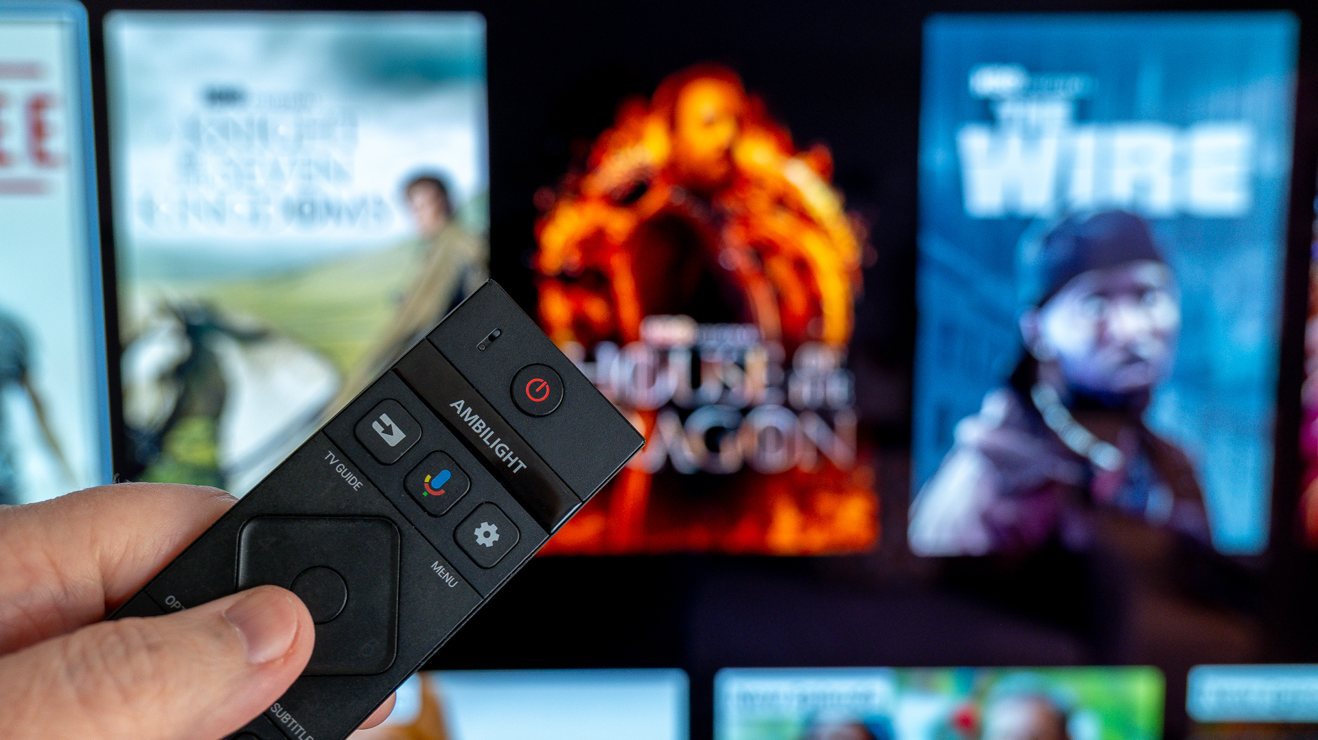 HBO Max on a Philips Ambilight TV