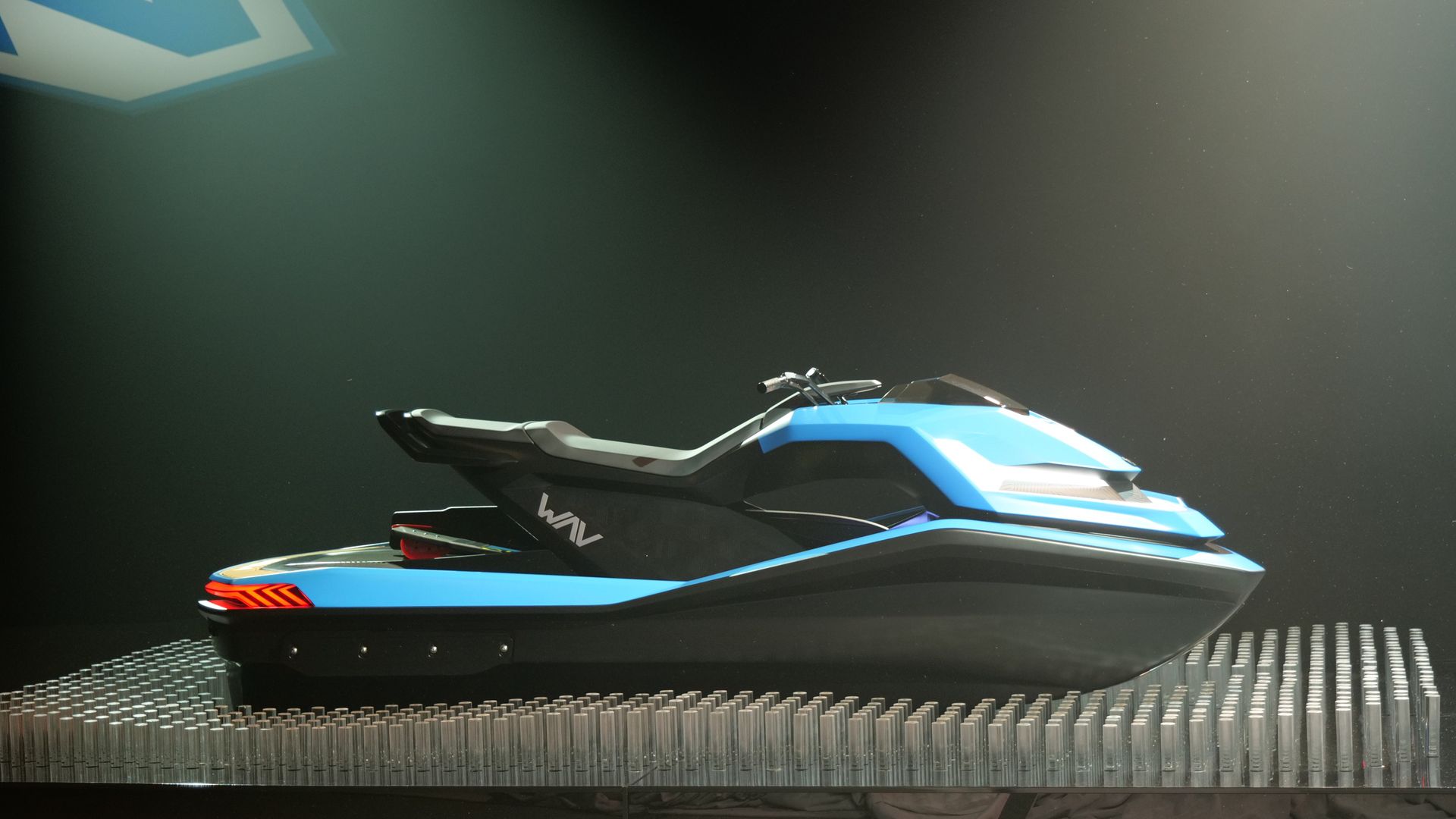 The Nikola Wav is an electric jet ski with a 4K screen in the dash