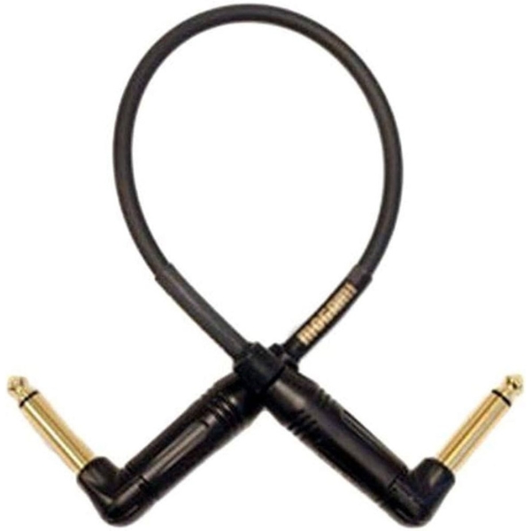 A Mogami Gold patch cable curled round on itself