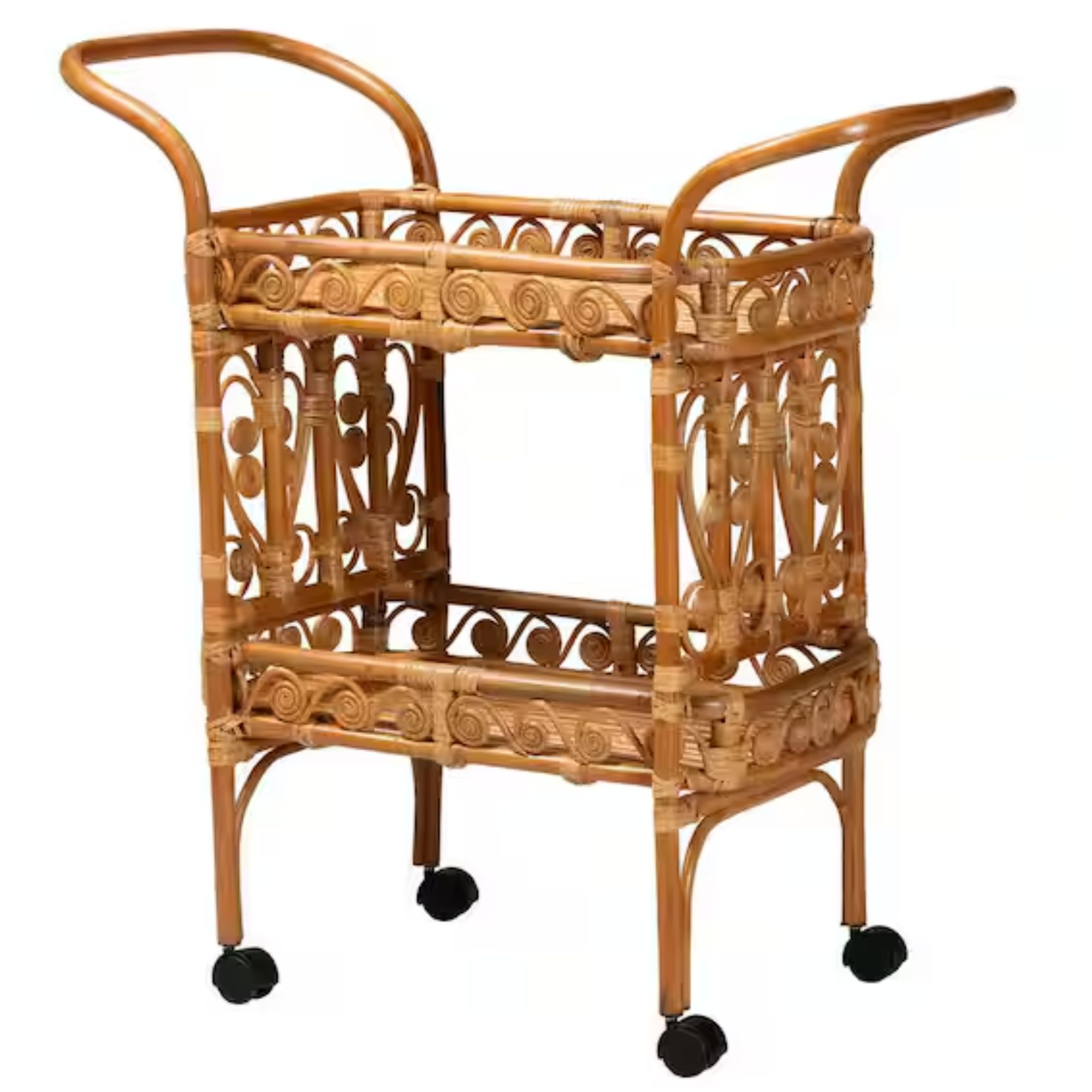 Diwata Natural Rattan Kitchen Cart