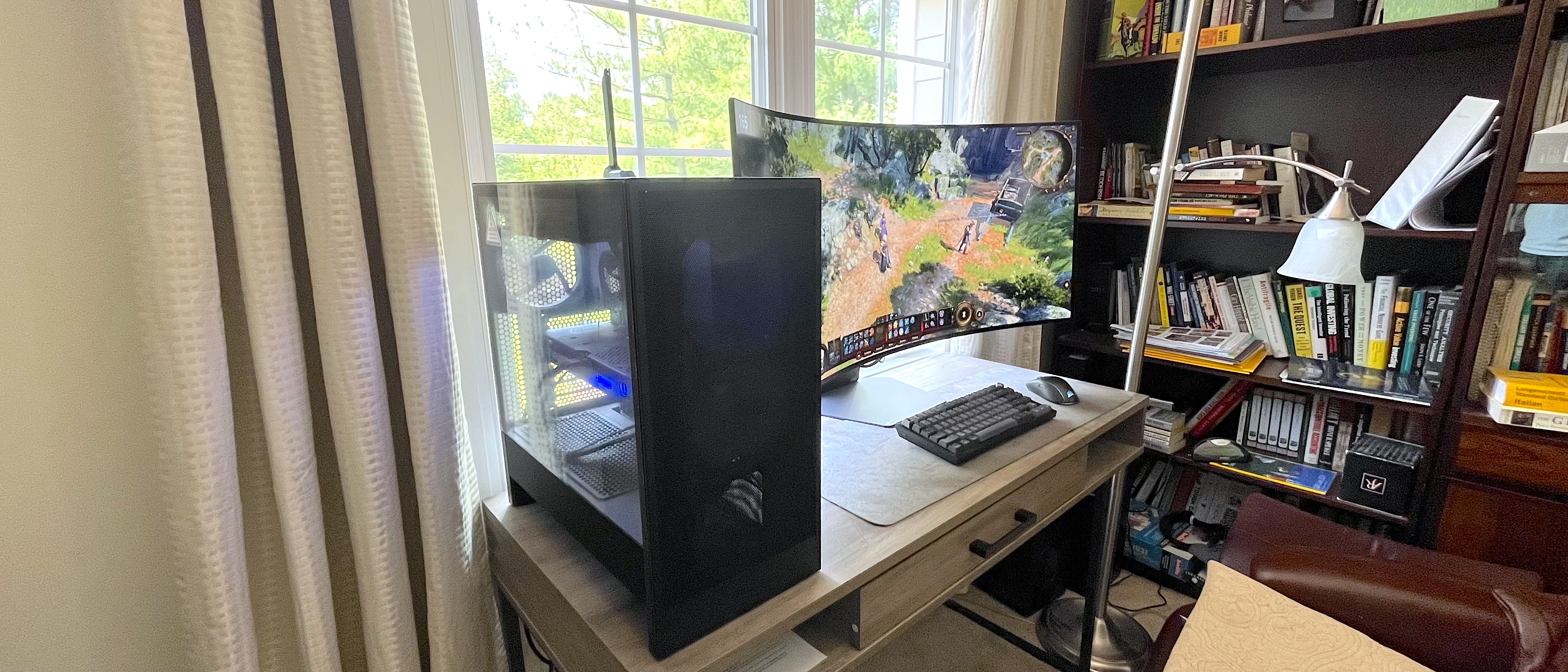 A NZXT Player PC (5070 Intel Edition) sitting on a desk