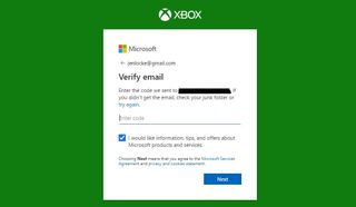 Creating an Xbox account