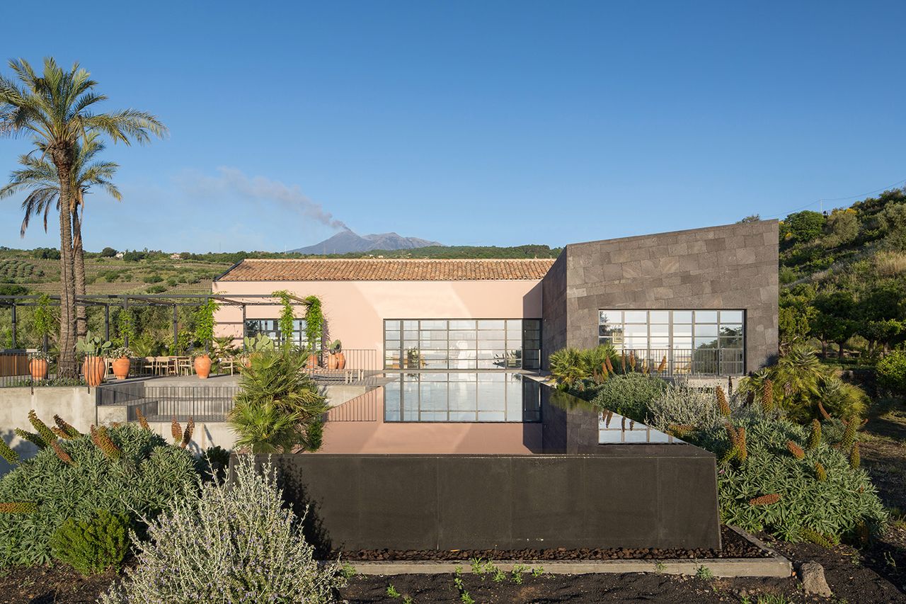 contemporary sicilian villa L House hero exterior