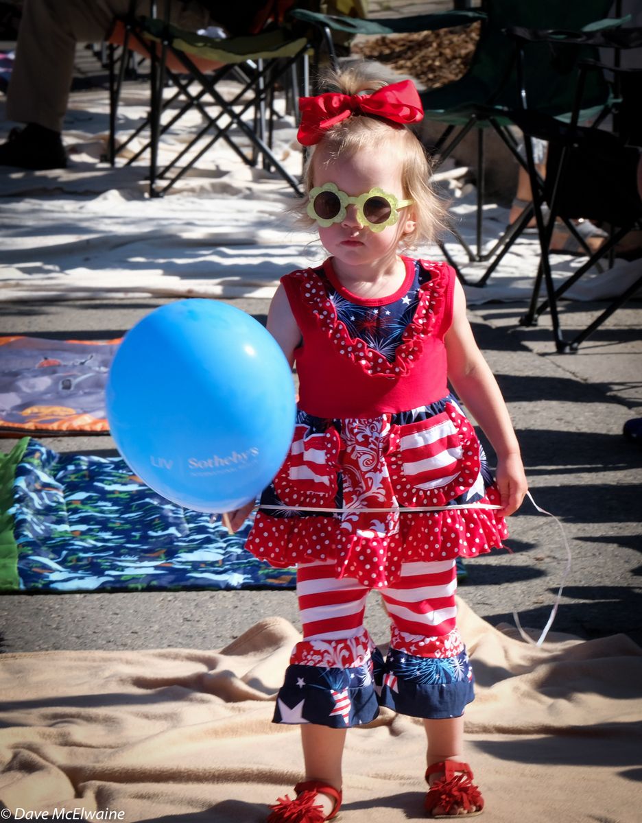This little girl may have had the best costume of the day