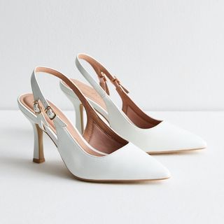 New Look White Heels