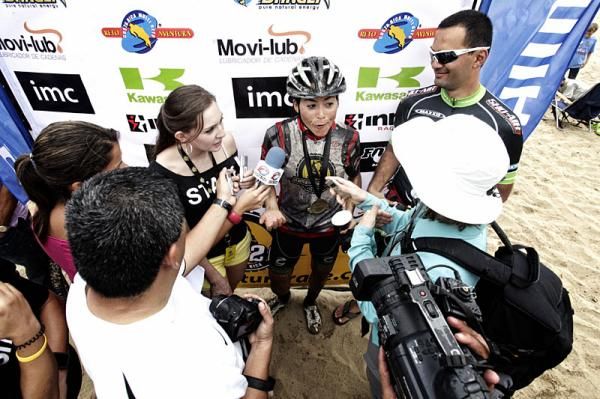 Pua Mata is interviewed after winning