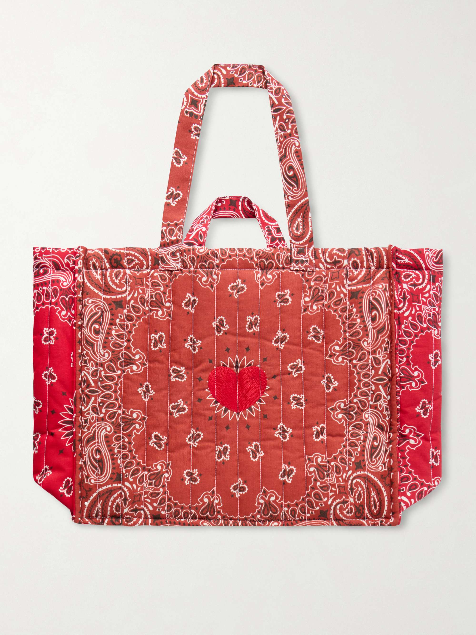 Maxi Cabas Coeur Quilted Printed Tote