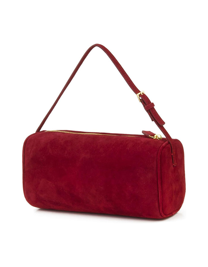 Donnain Premium Suede Leather Crossbody Purses for Women, Small Shoulder Bag With Adjustable Strap and Crossbody Hobo Bag (red)