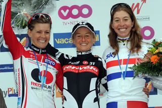 Pooley, Cooke, Johansson, Women's Fleche Wallonne 2010