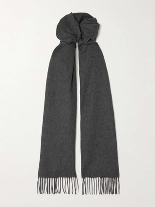 Fringed Cashmere Scarf