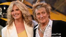 Penny Lancaster and Rod Stewart attend the Global Premiere Red Carpet in support of "Mission: Impossible - The Final Reckoning" at Leicester Square