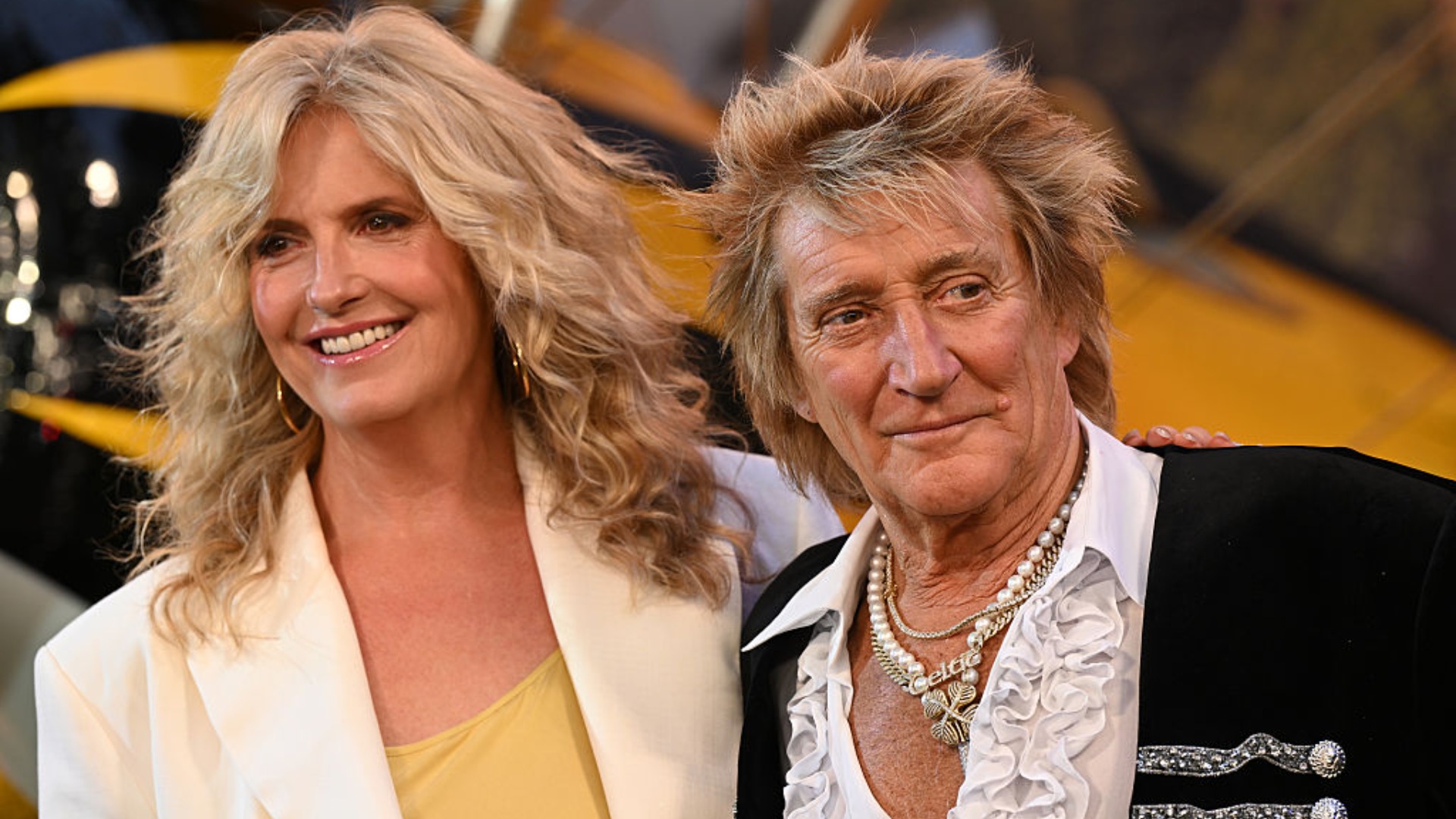 Penny Lancaster and Rod Stewart attend the Global Premiere Red Carpet in support of &quot;Mission: Impossible - The Final Reckoning&quot; at Leicester Square