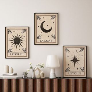 Three zodiac-inspired prints