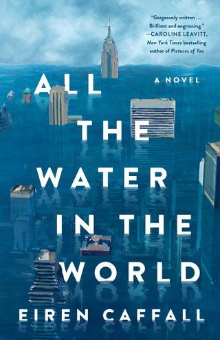 all the water in the world book cover featuring manhattan buildings sticking out from being submerged underwater