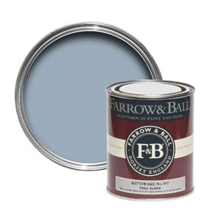 A blue paint