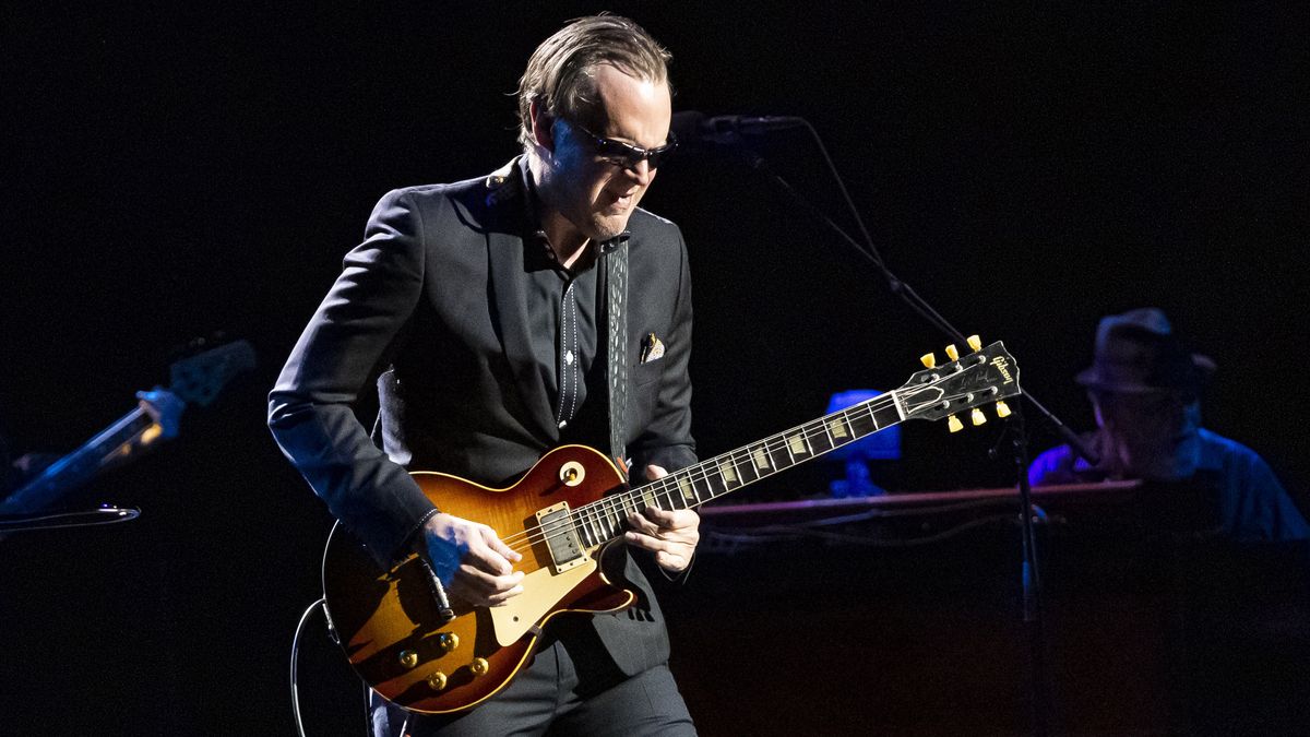 Joe Bonamassa performs at Fox Theatre on November 26, 2021 in Detroit, Michigan