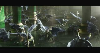 Making the VFX of Wicked; a Emerald City film set and then with CG monkeys