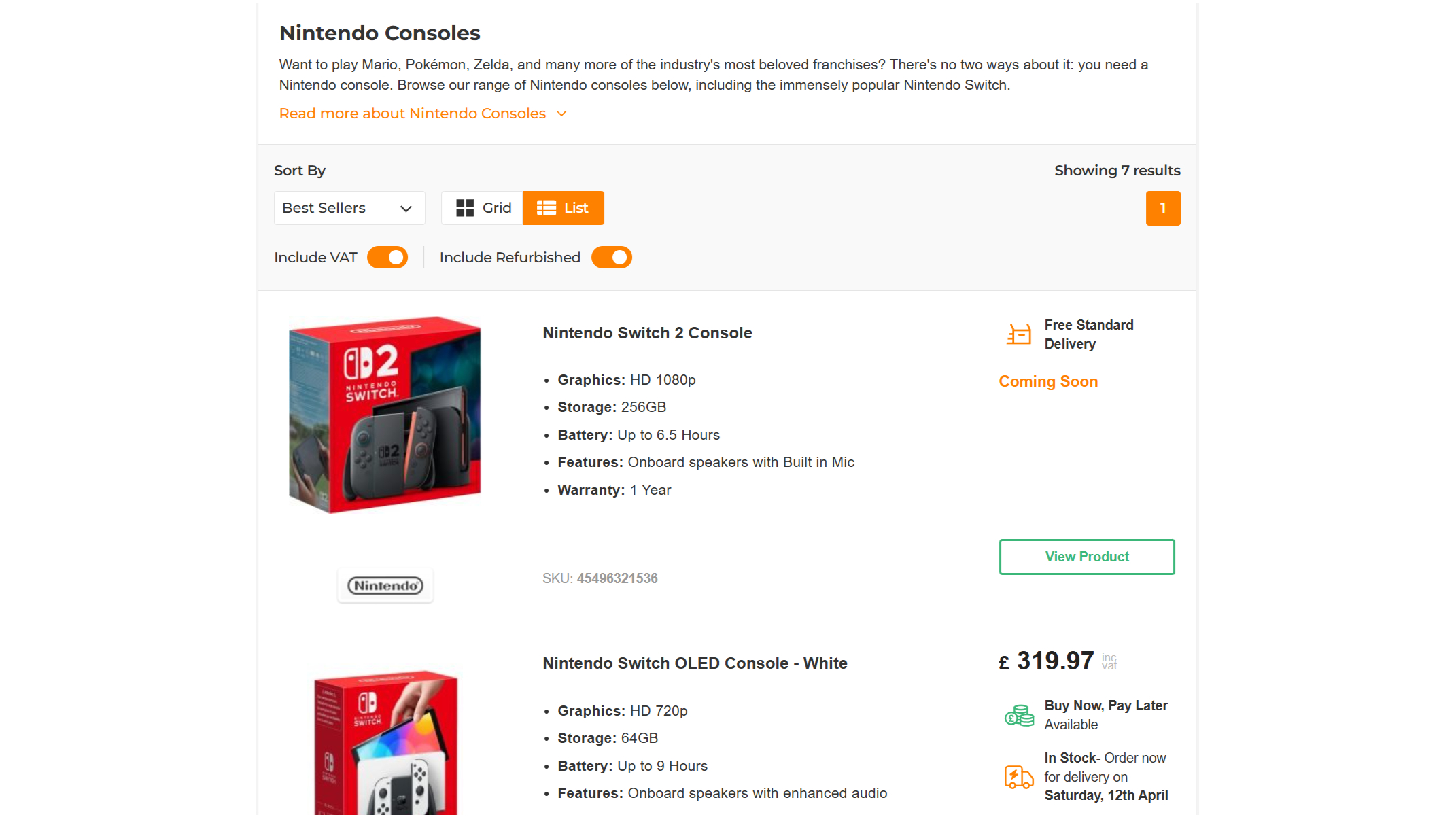 ebuyer Switch 2 pre-orders